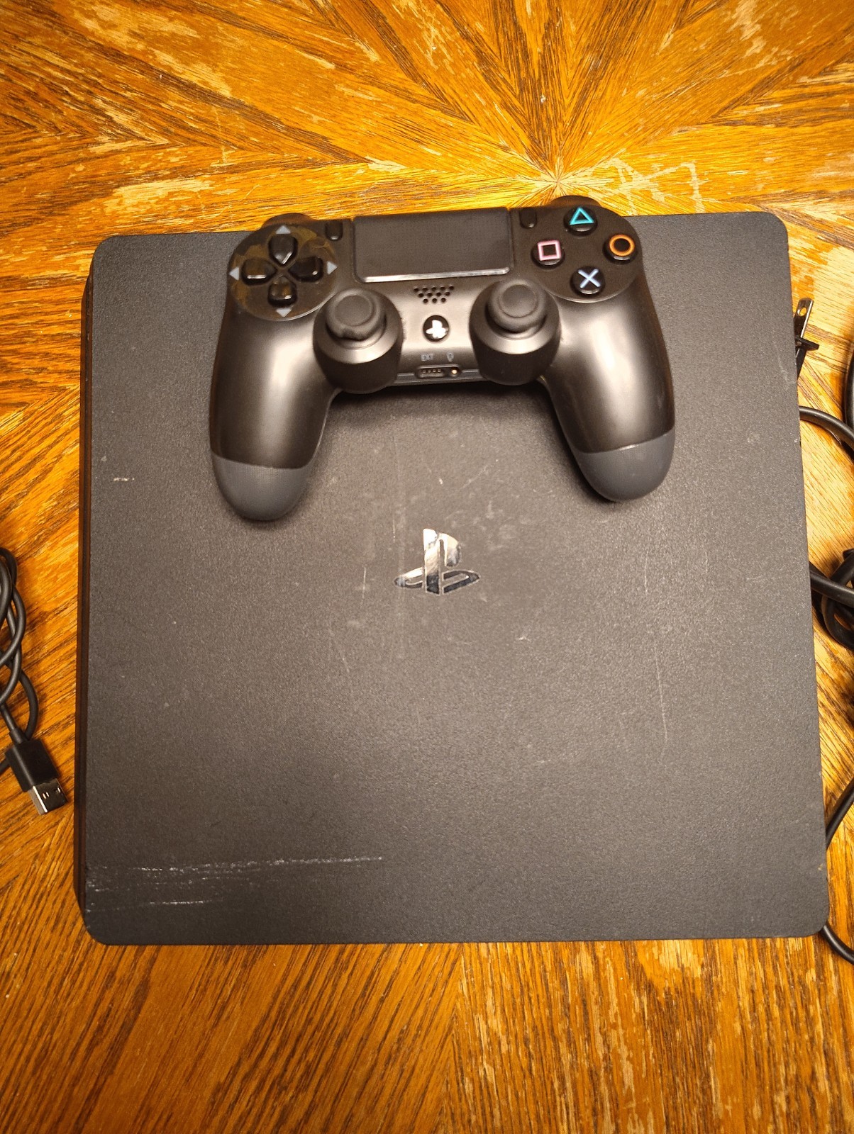 Sony PlayStation 4 Slim PS4 1TB Console – Black W/ Controller & Cables Tested