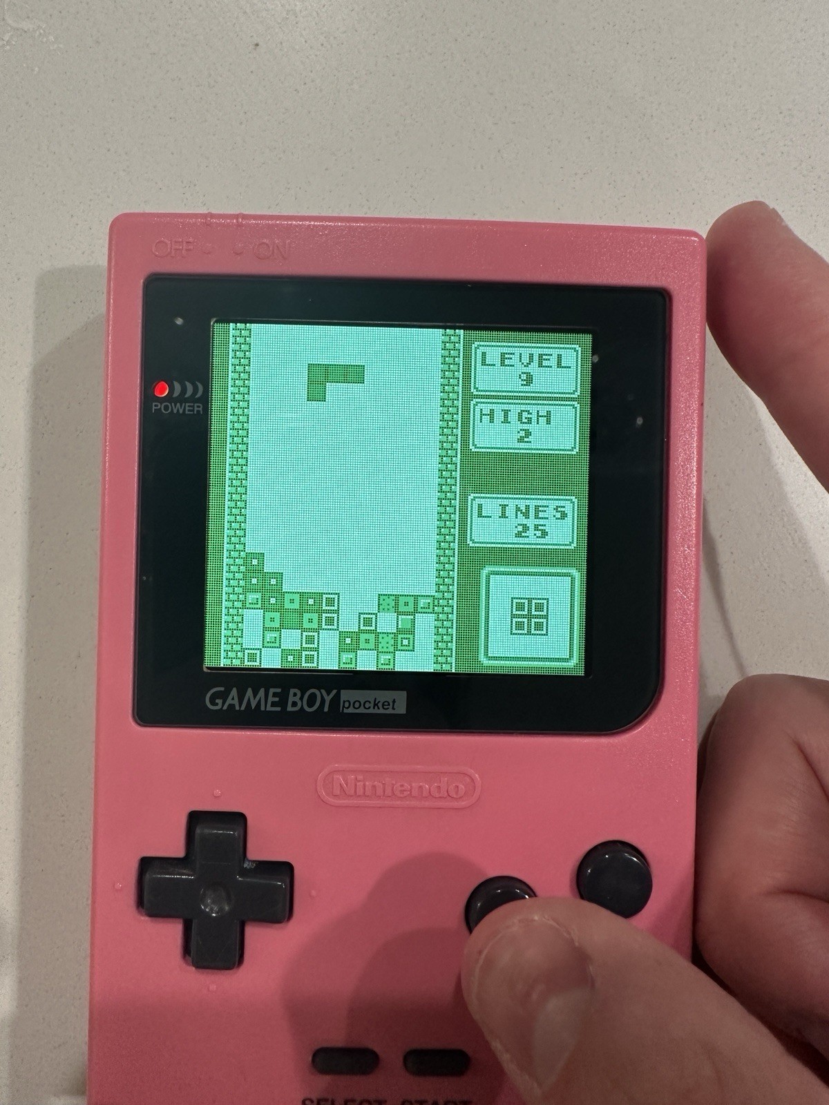 Nintendo Game Boy Pocket MGB-001 – Yellow – OEM Shell IPS Great Condition
