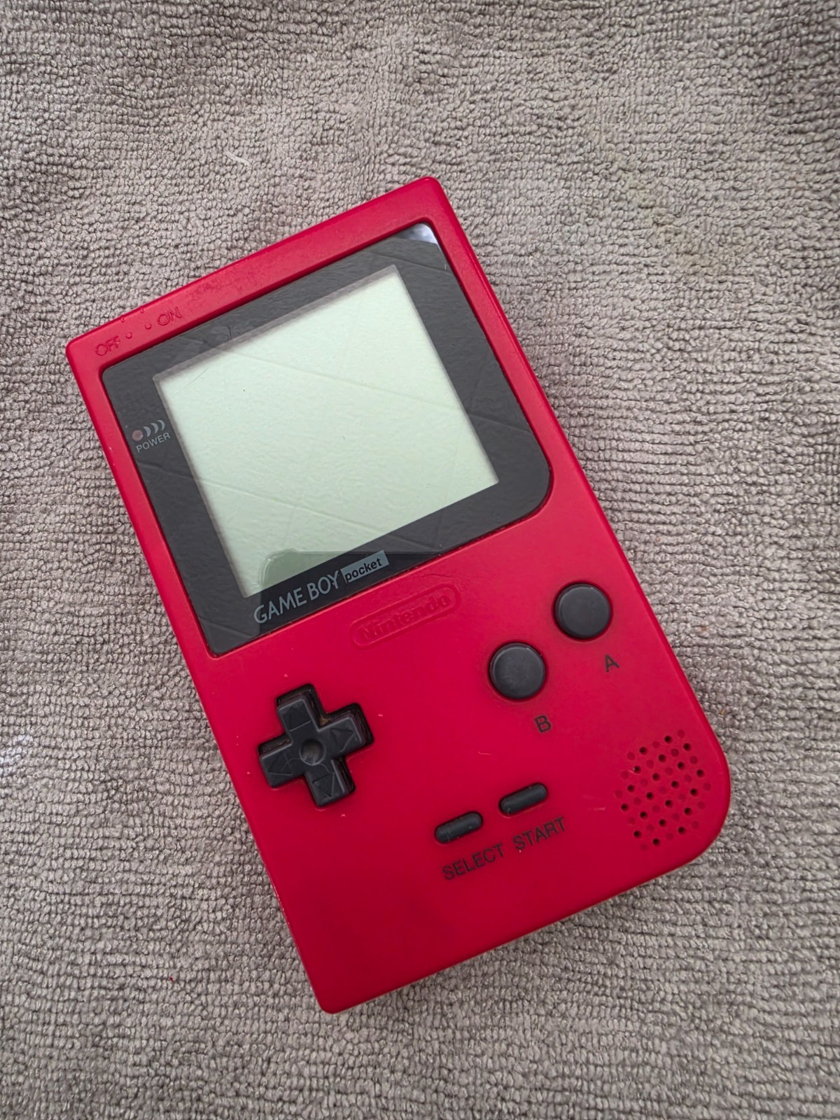 Nintendo Game Boy Pocket MGB-001 – Red – 100% OEM – Restored and Tested Working