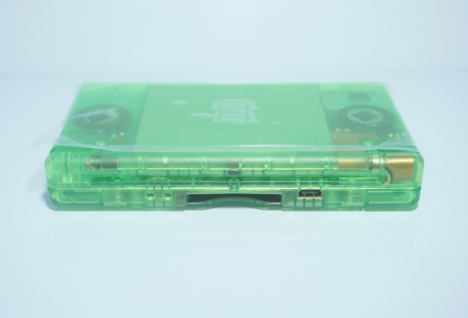 Nintendo DS Lite Transparent Clear Kiwi Green Handheld System with Charger