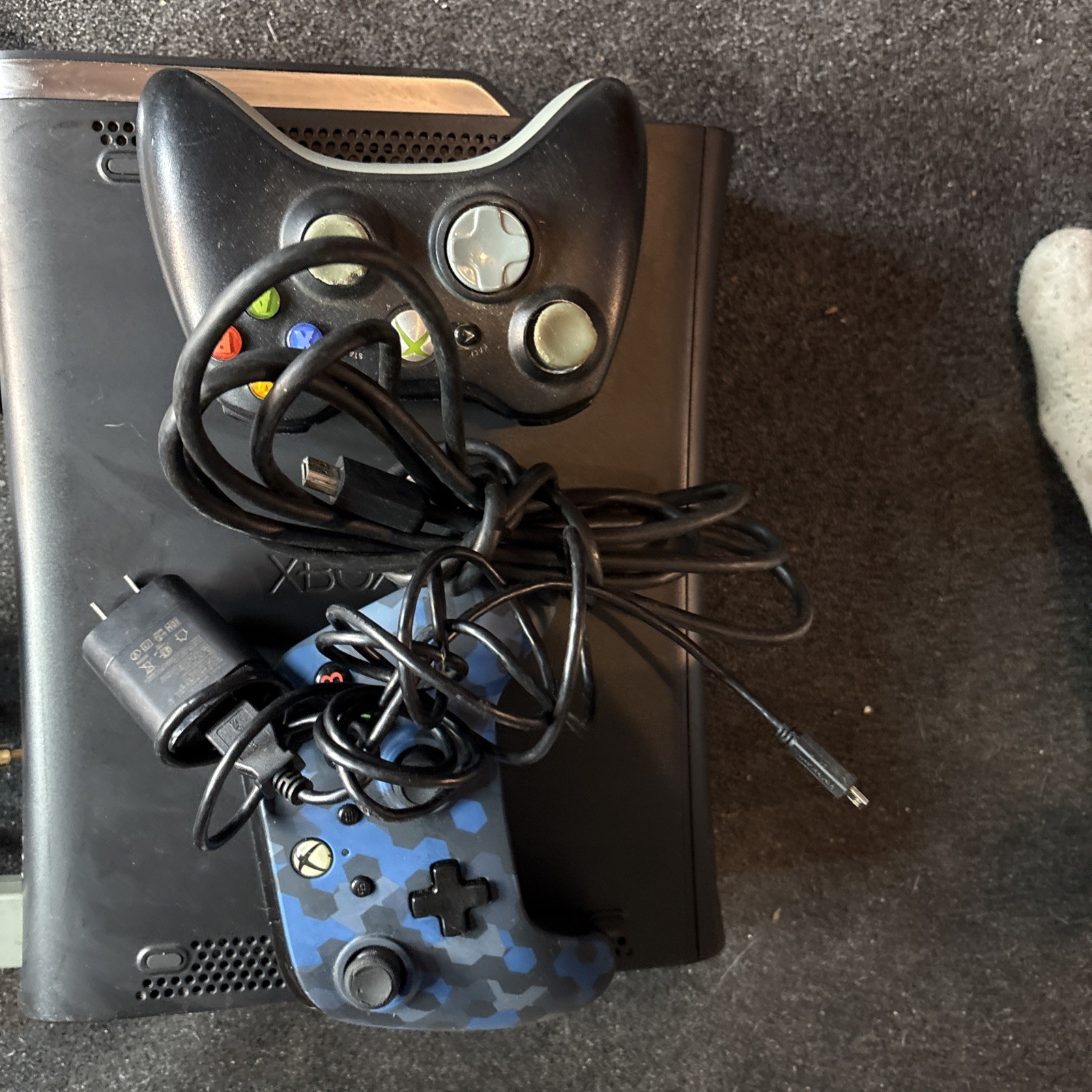 Microsoft Xbox 360 Elite 120GB HDD Black Console System Bundle – Tested