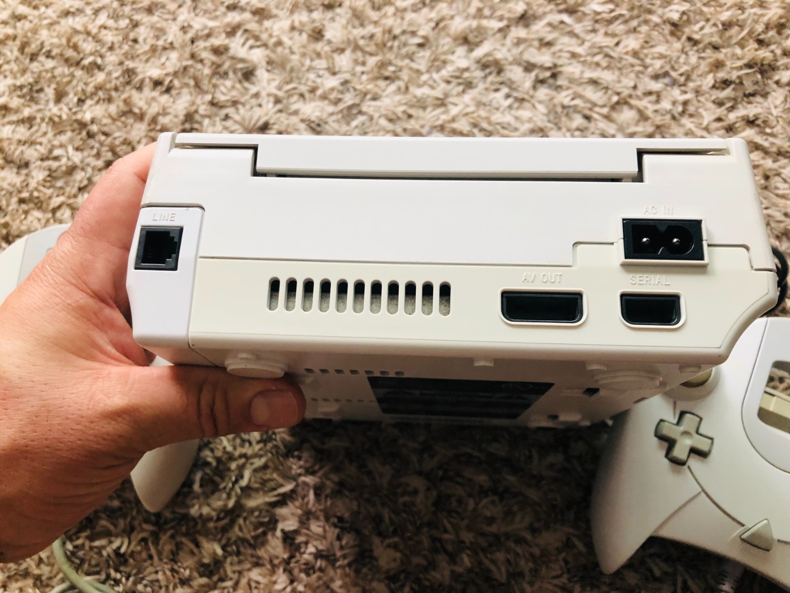 Sega Dreamcast Console System HKT-3020 With 2 Controllers & Memory Card TESTED4!