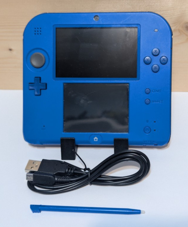Nintendo 2DS Blue/Black US Version W/Cable *Tested*