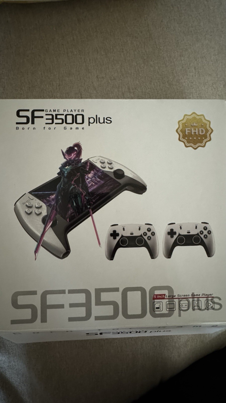 SF3500 Plus Handheld Game Console System White 1080p FHD MPN SF3500