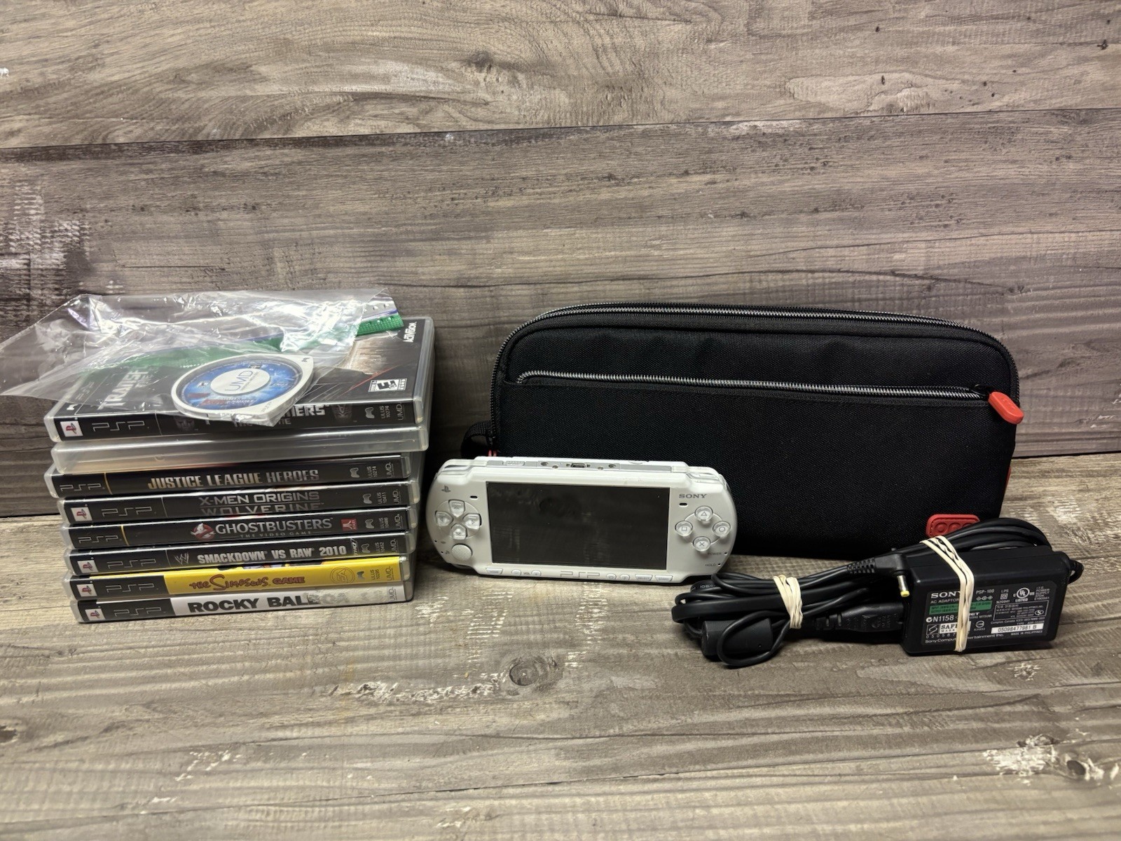 Sony PSP 2001 Darth Vader Star Wars – w/Charger, New Battery, Games – READ