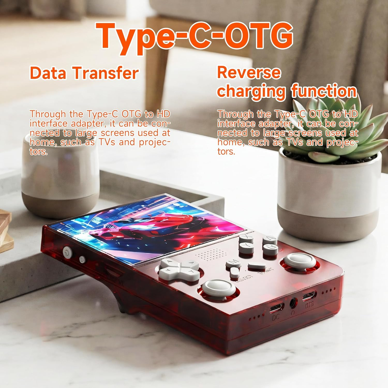 R40 Retro Handheld Game Console with Storage Case – Open Source System,3.5″ IPS