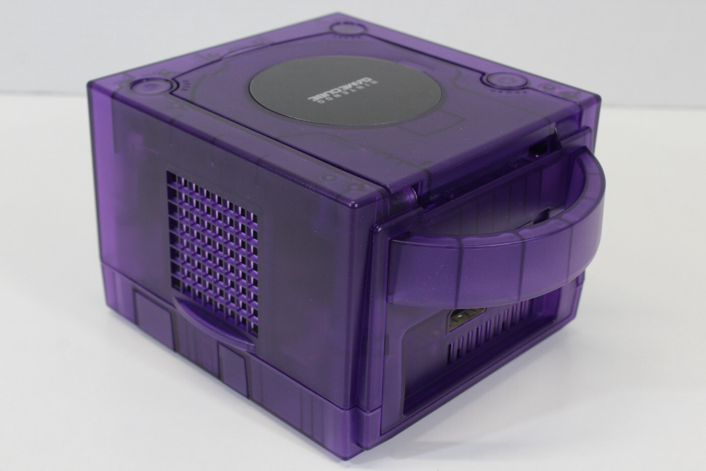 Nintendo Gamecube Console Clear Transparent Purple NTSC-U/C DOL-001 GC RGB LED