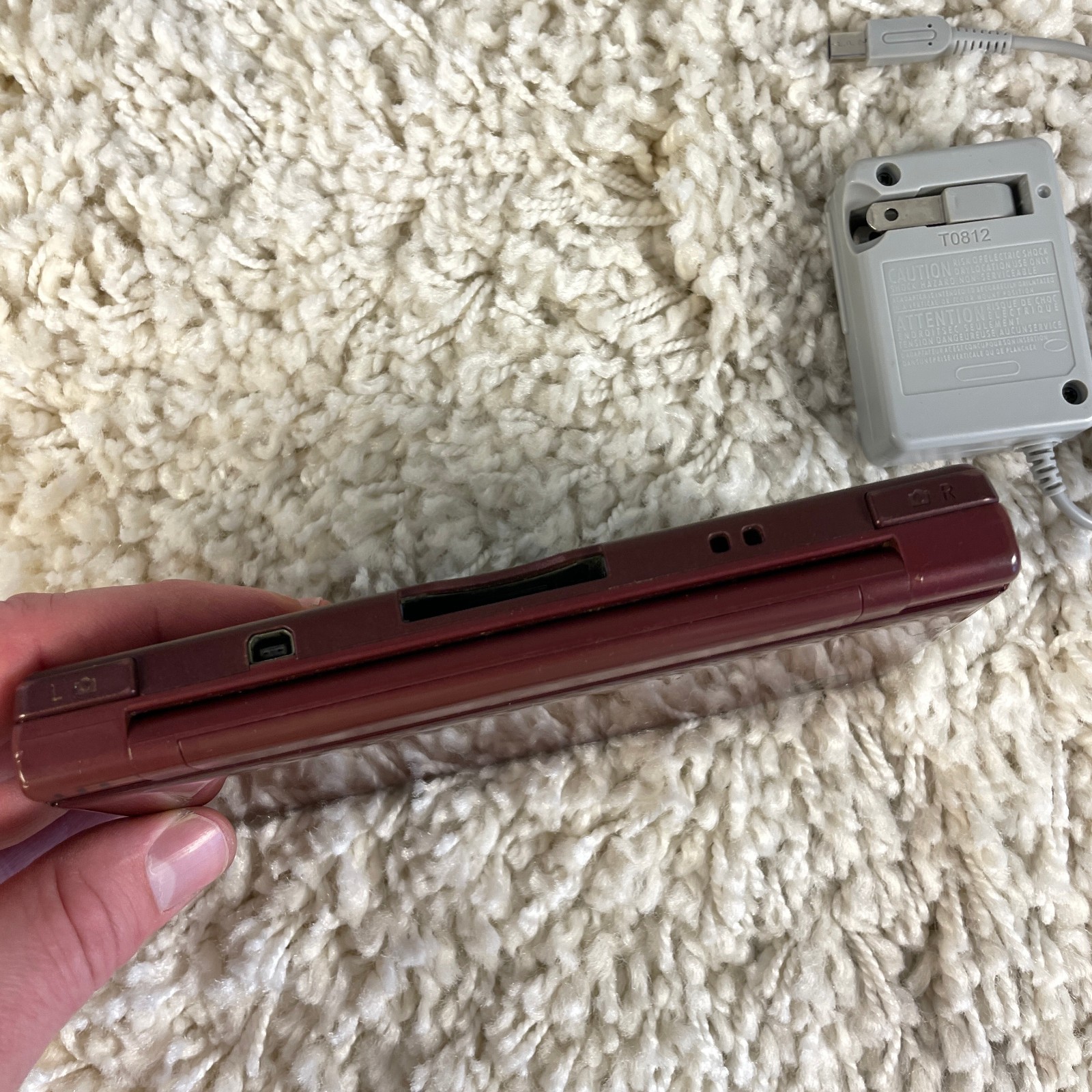 Nintendo DSi XL Red Burgundy Handheld Console System UTL-001 Tested