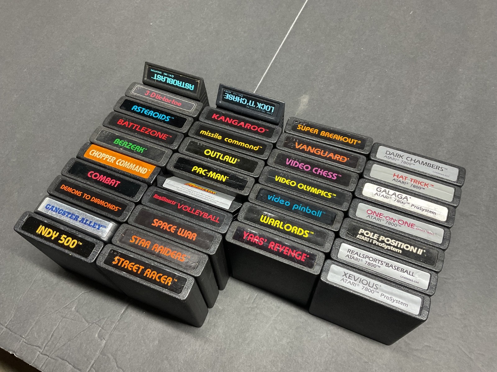 ATARI 7800 Pro System Console 34 Games and Manuals Tested Working