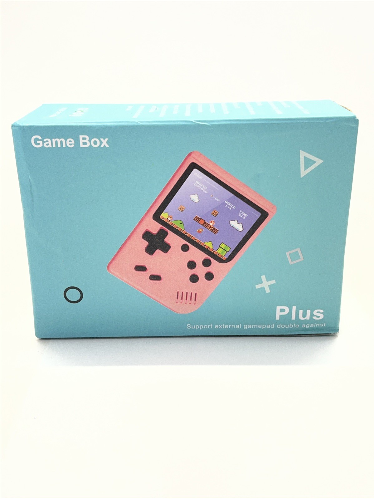 2x Game Box Plus Handheld Console Retro Gaming System w/ Preloaded Games Blue