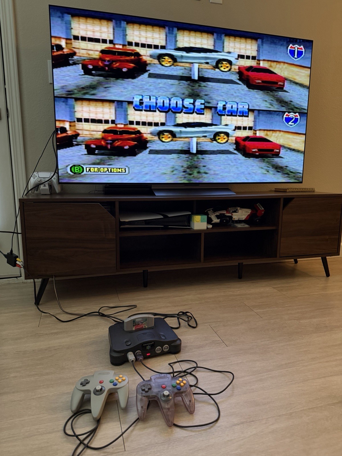 Nintendo 64 N64 Console Bundle 2 OEM Controllers Jumper Pak Cruis’n USA Tested