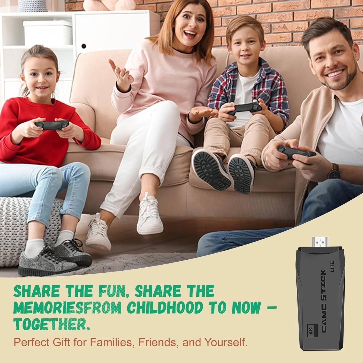Ultimate Retro Game Stick: Built-in 23 Emulators & 4K HDMI for Gaming Bliss