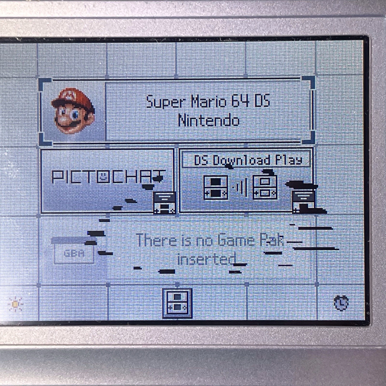 Nintendo DS Lite Handheld Console Silver USG 001 No Charger Has Screen Flaws