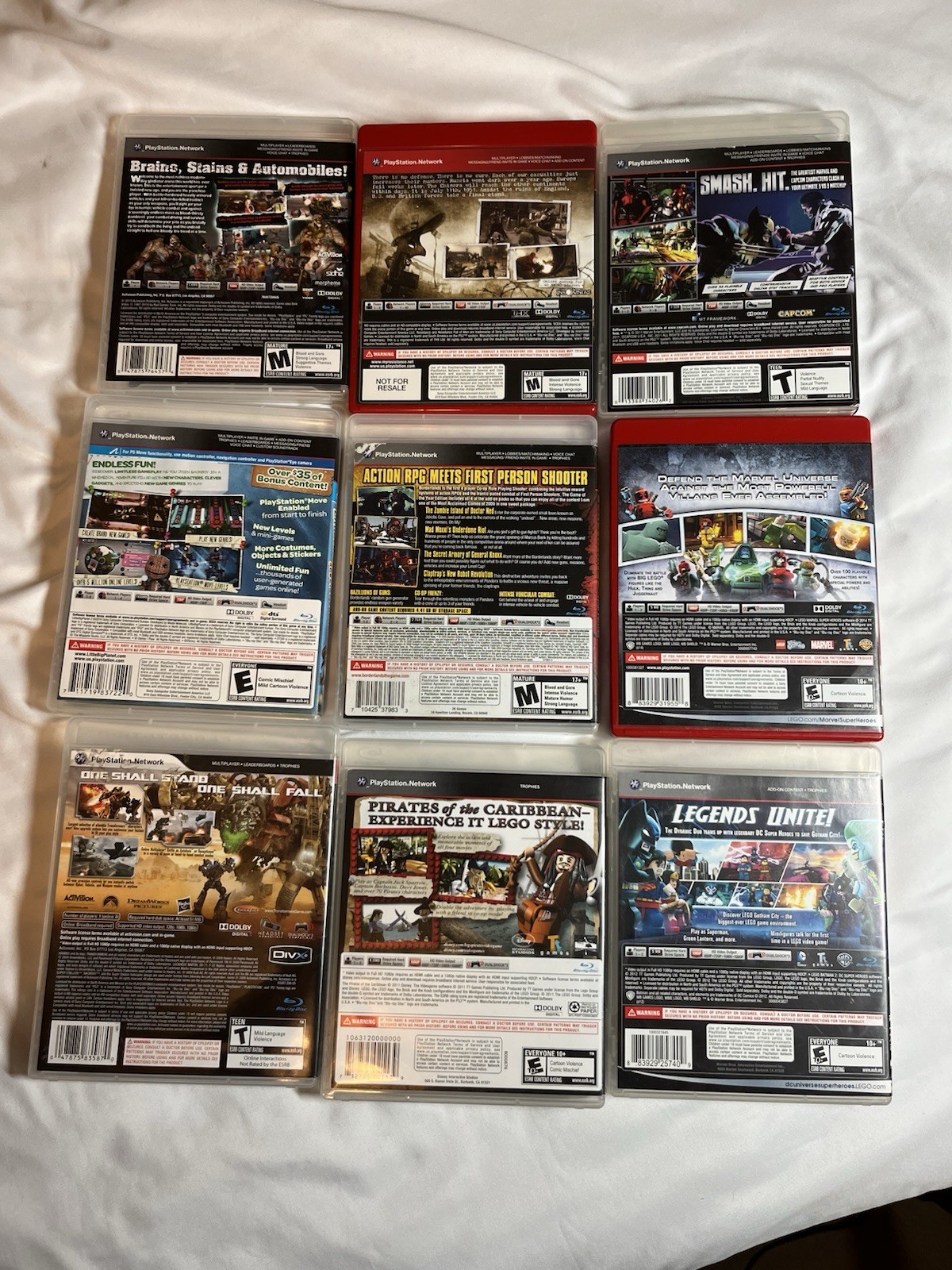 Sony PlayStation 3 PS3 120GB Console Bundle W/Controller & 9 Games (Tested)