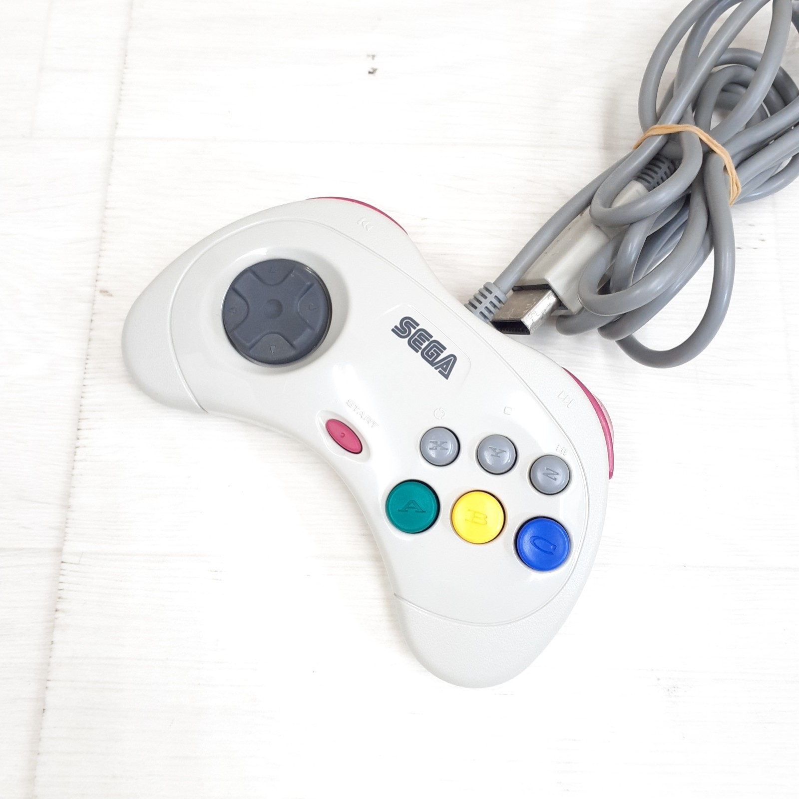 SEGA SATURN CONSOLE WHITE Bundle with 5 Games & 1 Controller Made in Japan