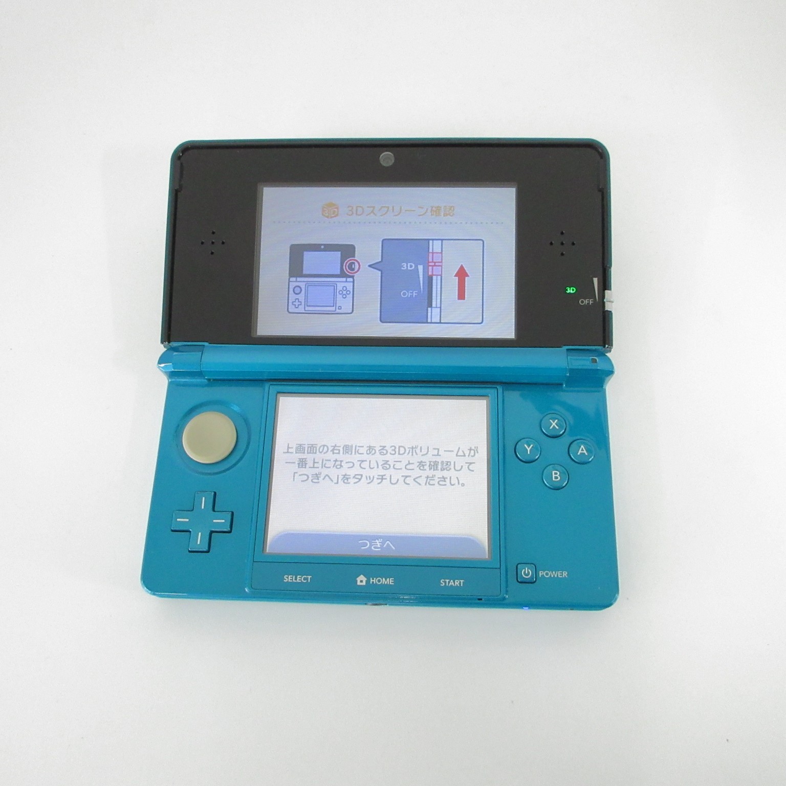 【Excellent】Nintendo 3DS Aqua Blue Console Japanese Edition #DEN0214/07