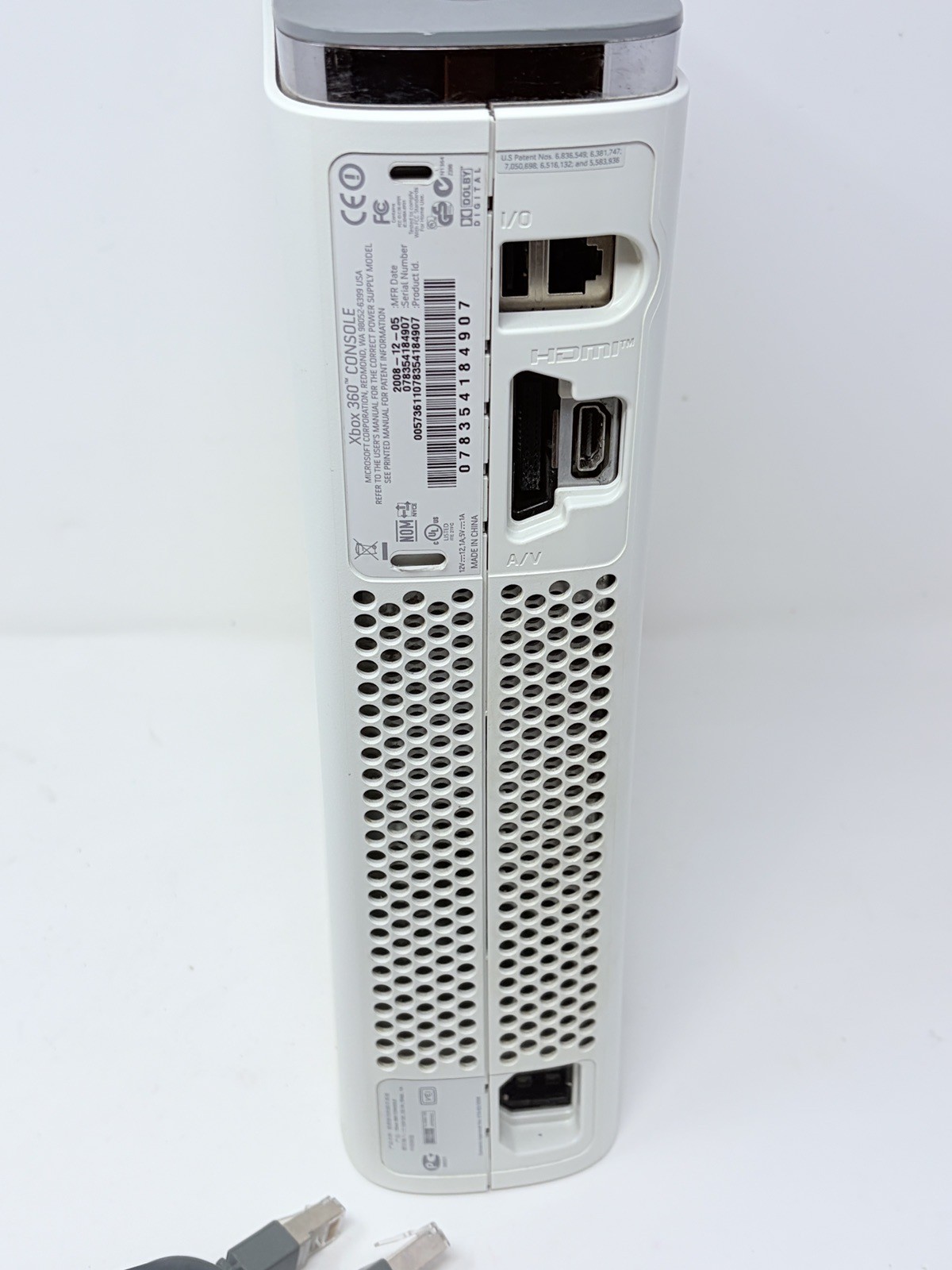 Tested Working Microsoft Xbox 360 Video Game Console White w/ Power HDMI