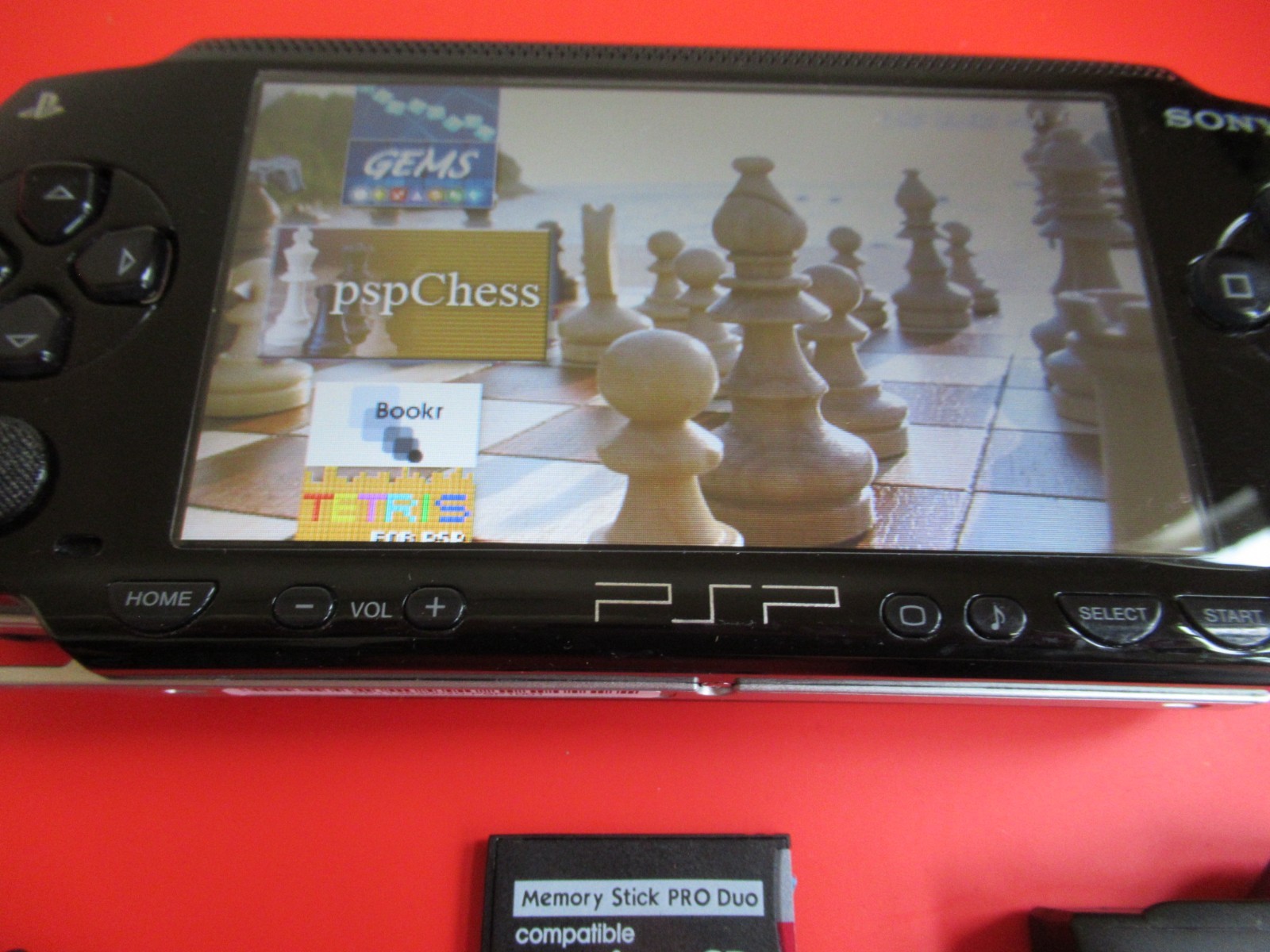 PSP 1000 Piano Black w/ Ark-4 USB power/data HQ battery 32gb, WORKING