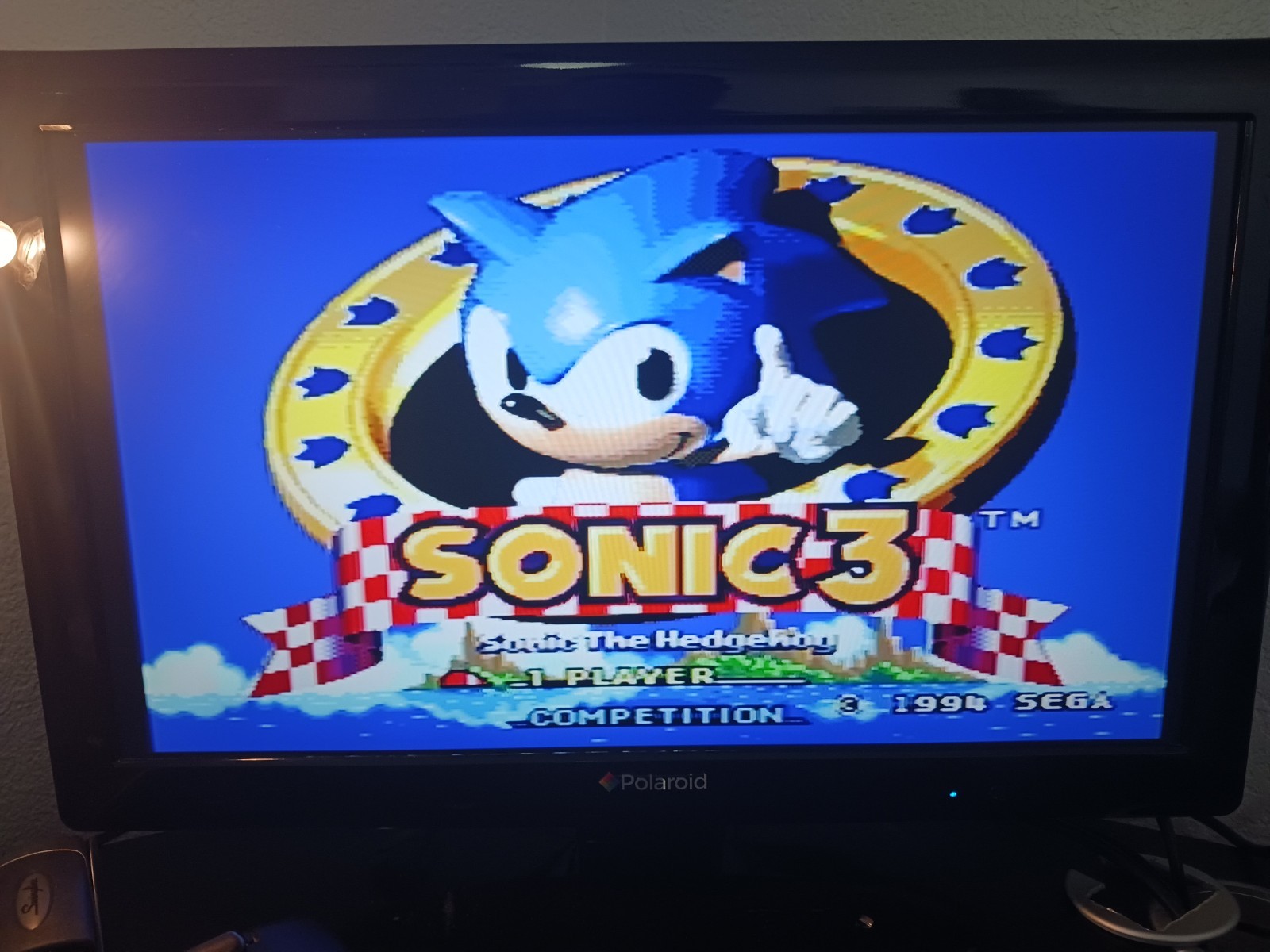 SEGA Genesis Console Model 2 MK-1631 Bundle + Authentic Sonic 3 + 2 Controller