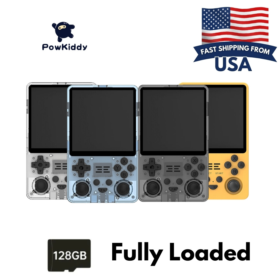 New Powkiddy RGB20SX Retro Handheld Game Console 128GB Linux System 4.0 inch