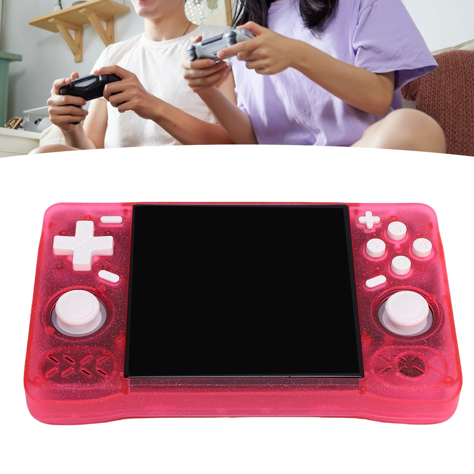 Retro Handheld Game Console 4in Screen 1.5GHz Portable Rechargeable Gaming CWZU
