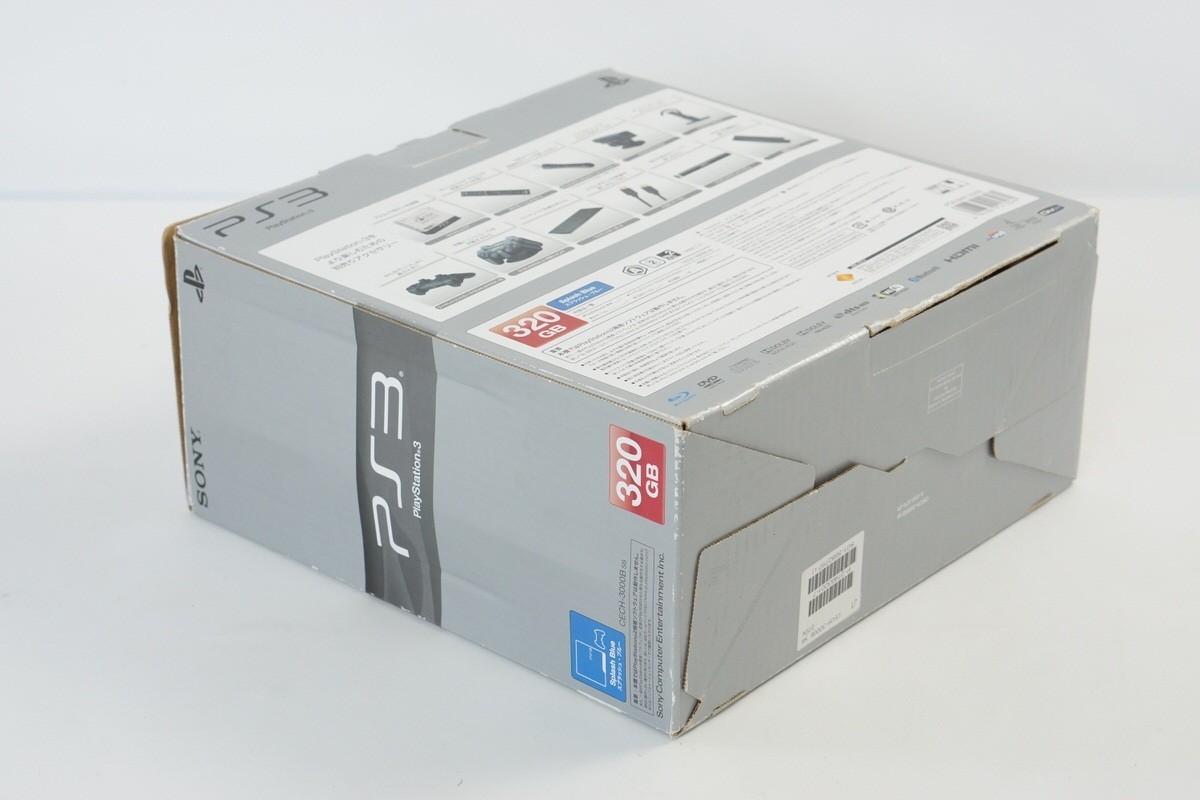 PS3 Playstation3 SPLASH BLUE Console CECH-3000B 320GB Tested System 02
