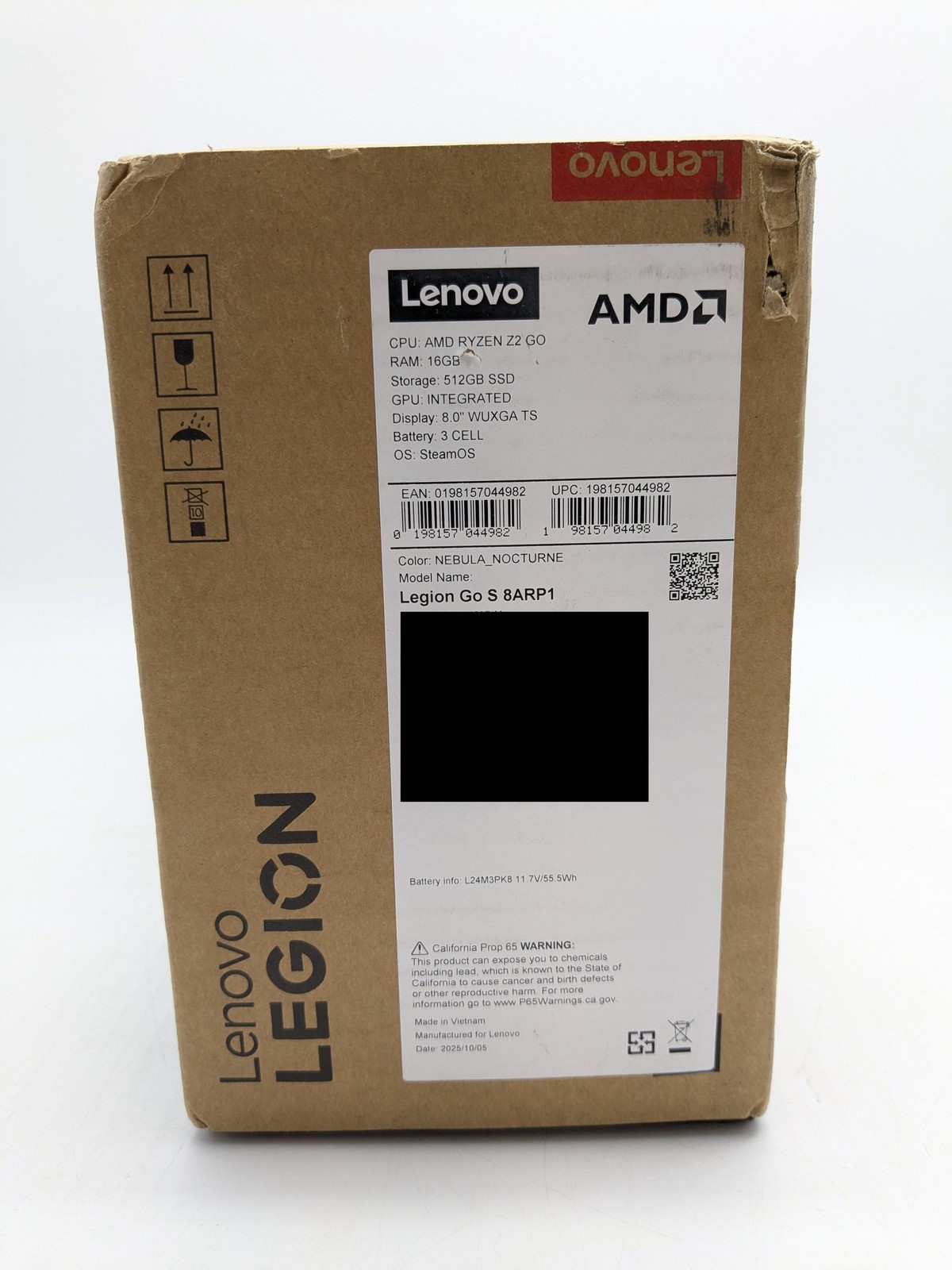 Lenovo Legion Go S 8″ Console 120Hz 16GB 512GB SSD AMD Ryzen Z2 Go (83L30030US)