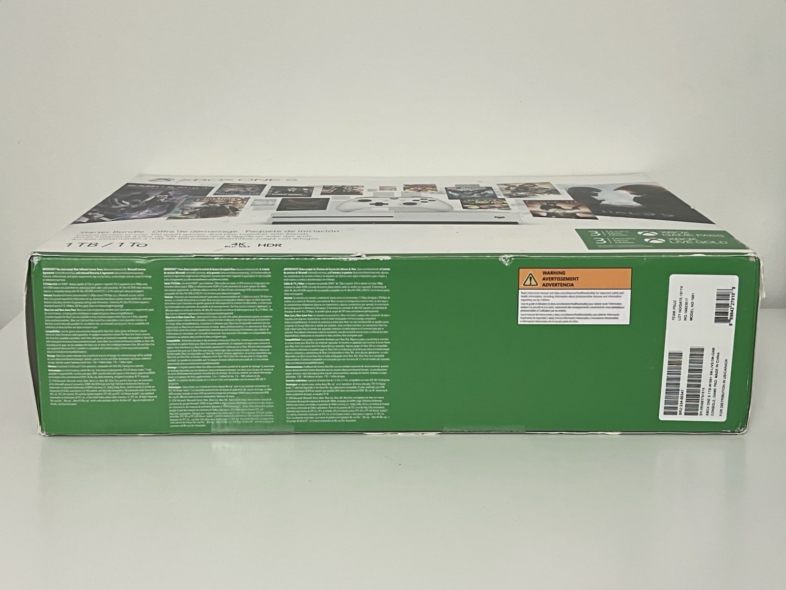 Microsoft Xbox One S 1TB Game Console SEALED + 3 Months Game Pass + Live Gold