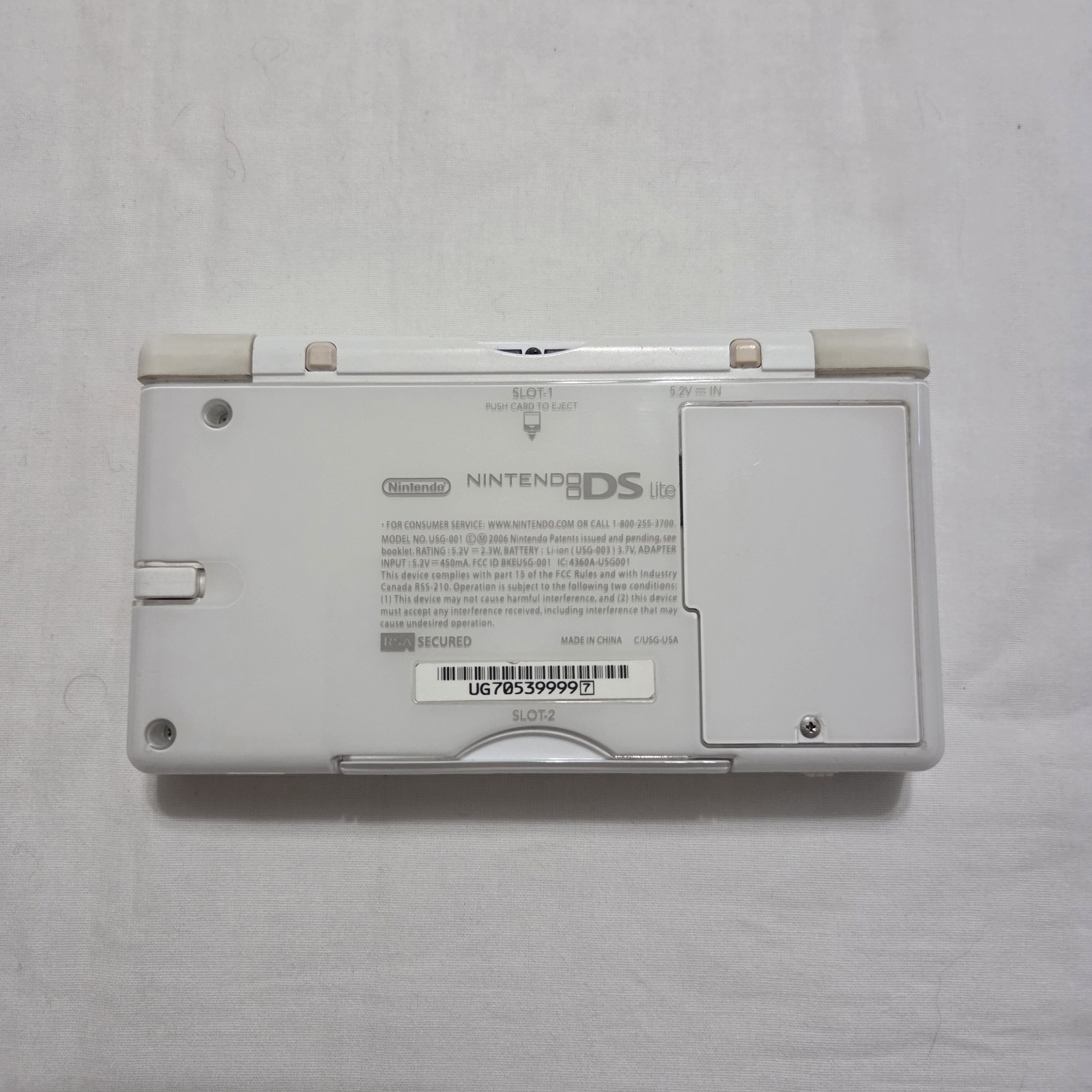 Broken Nintendo DS Lite White Handheld Console Multiple Issues Turns On – READ