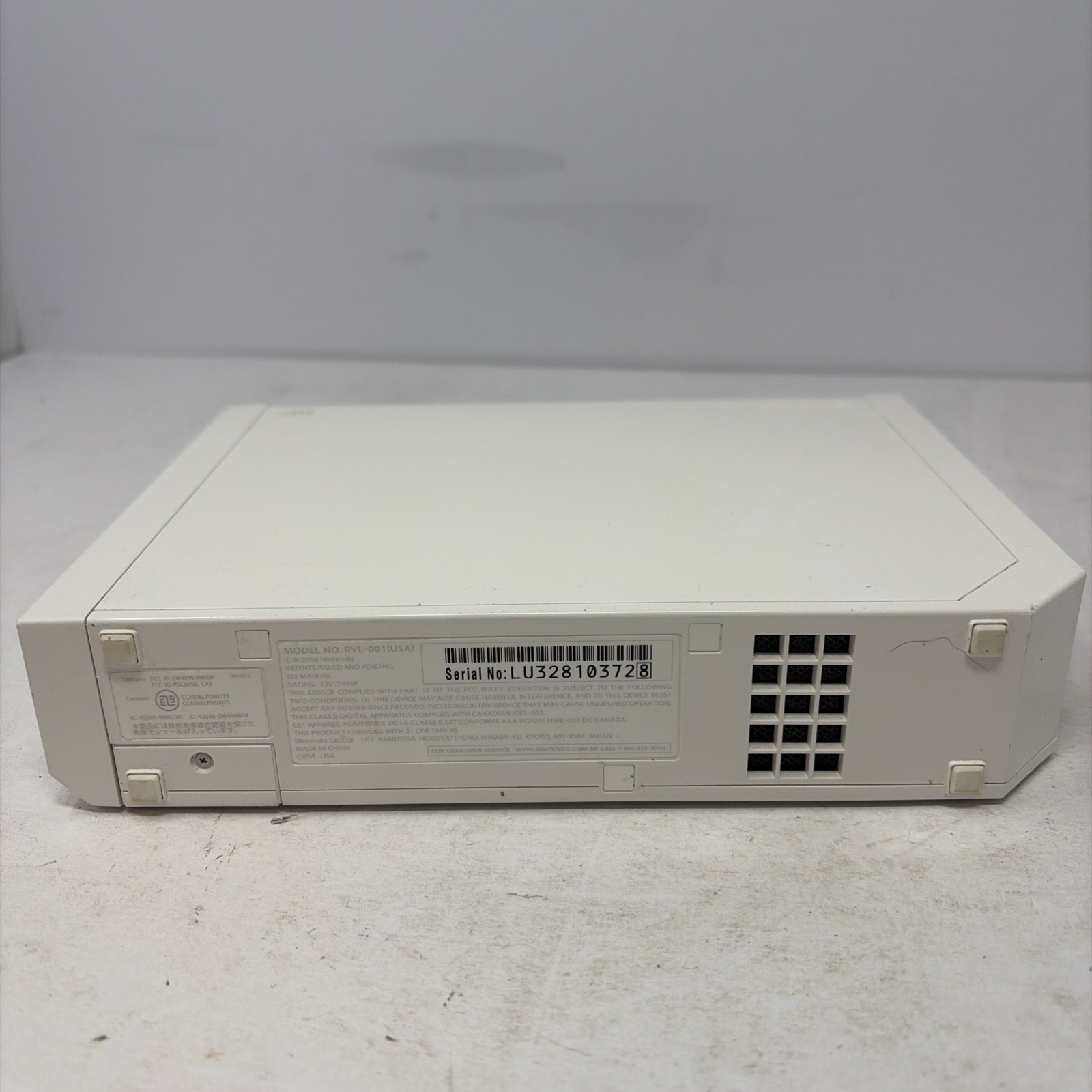 Nintendo Wii White Console Only RVL-001 Gamecube Compatible TESTED – See Photos