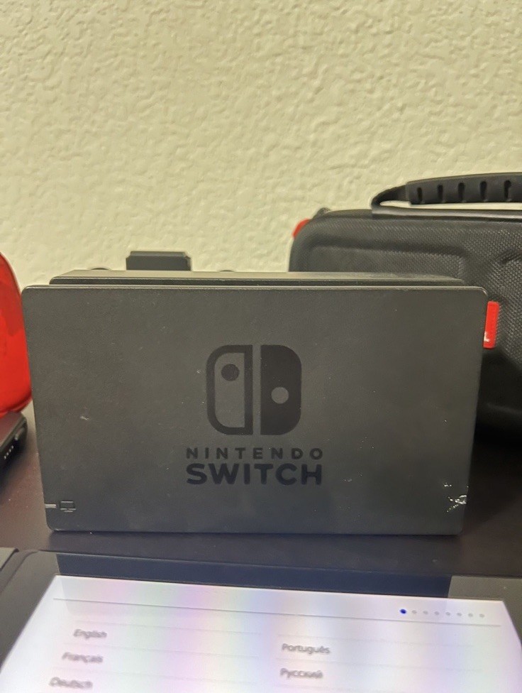 Nintendo Switch Console Black/Red/Gray with Joy-Con Controllers, Dock, Cases
