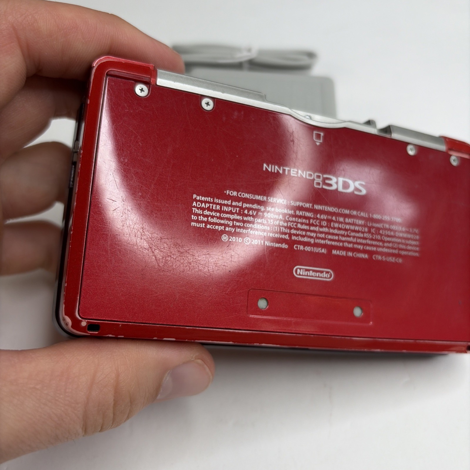 Nintendo 3DS System – Red Region USA, Charger US Model