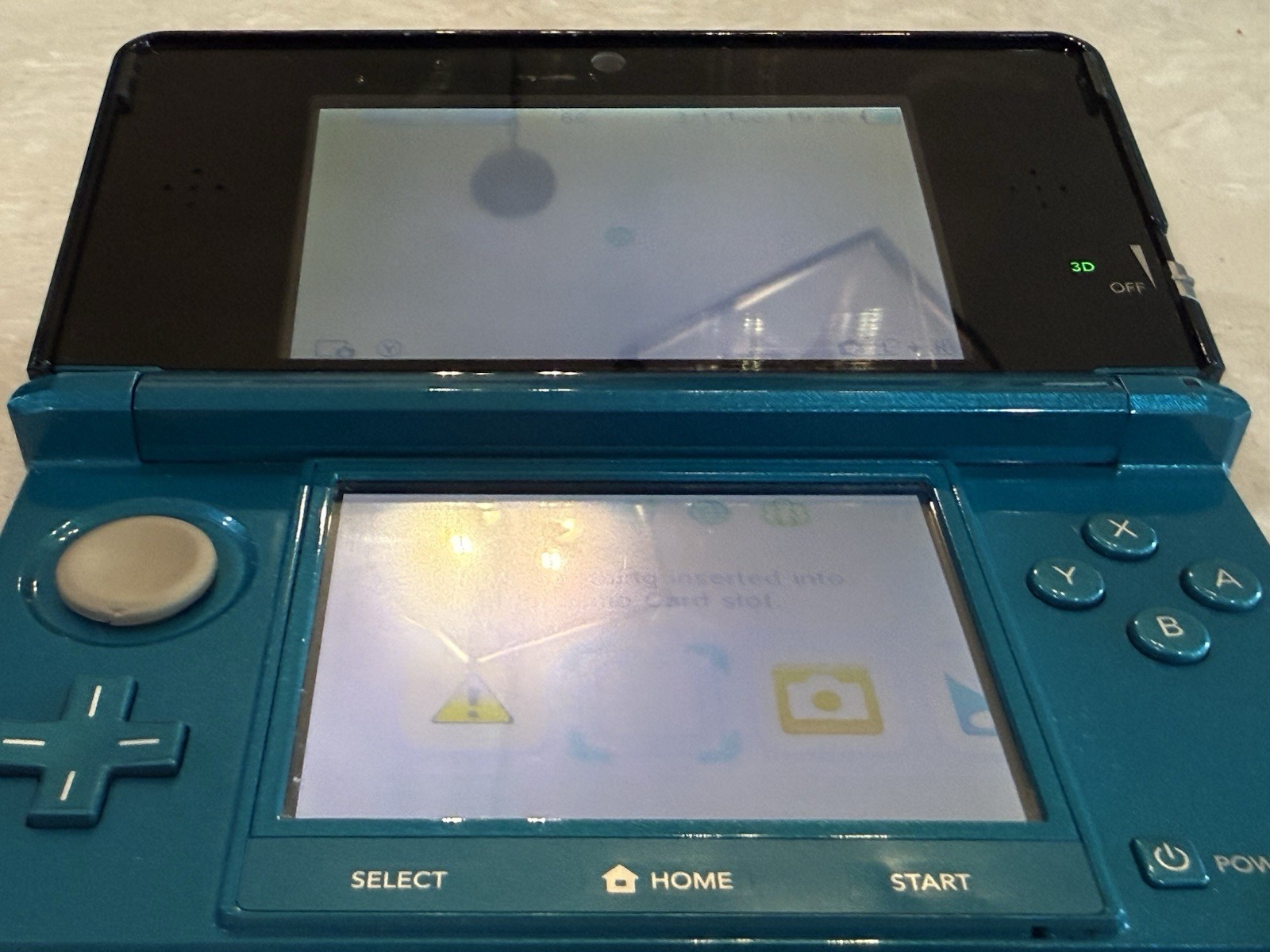 Nintendo 3DS Blue 3D Handheld With 3rd Party Charger CTR-001(USA) NTSC-U/C