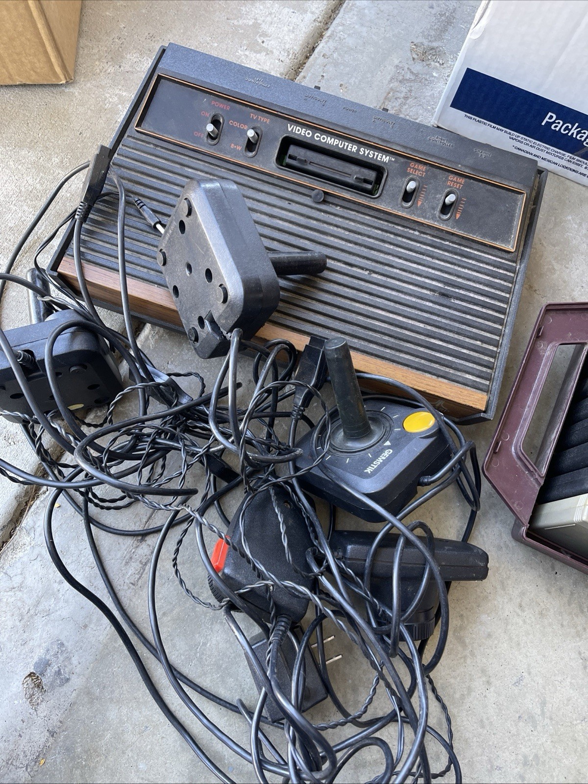 Atari 2600 Console With Games And Controllers