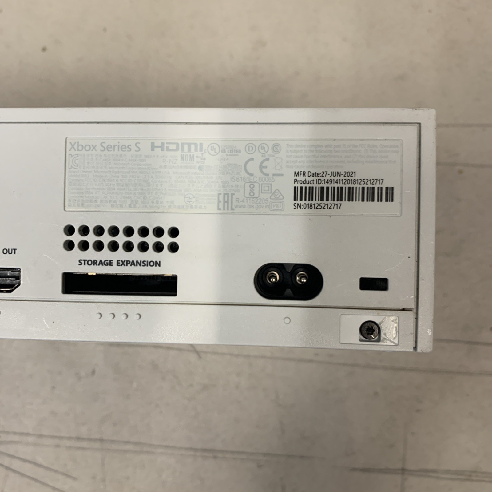 *FOR PARTS/REPAIR* Microsoft Xbox Series S 512GB White Console *READ*