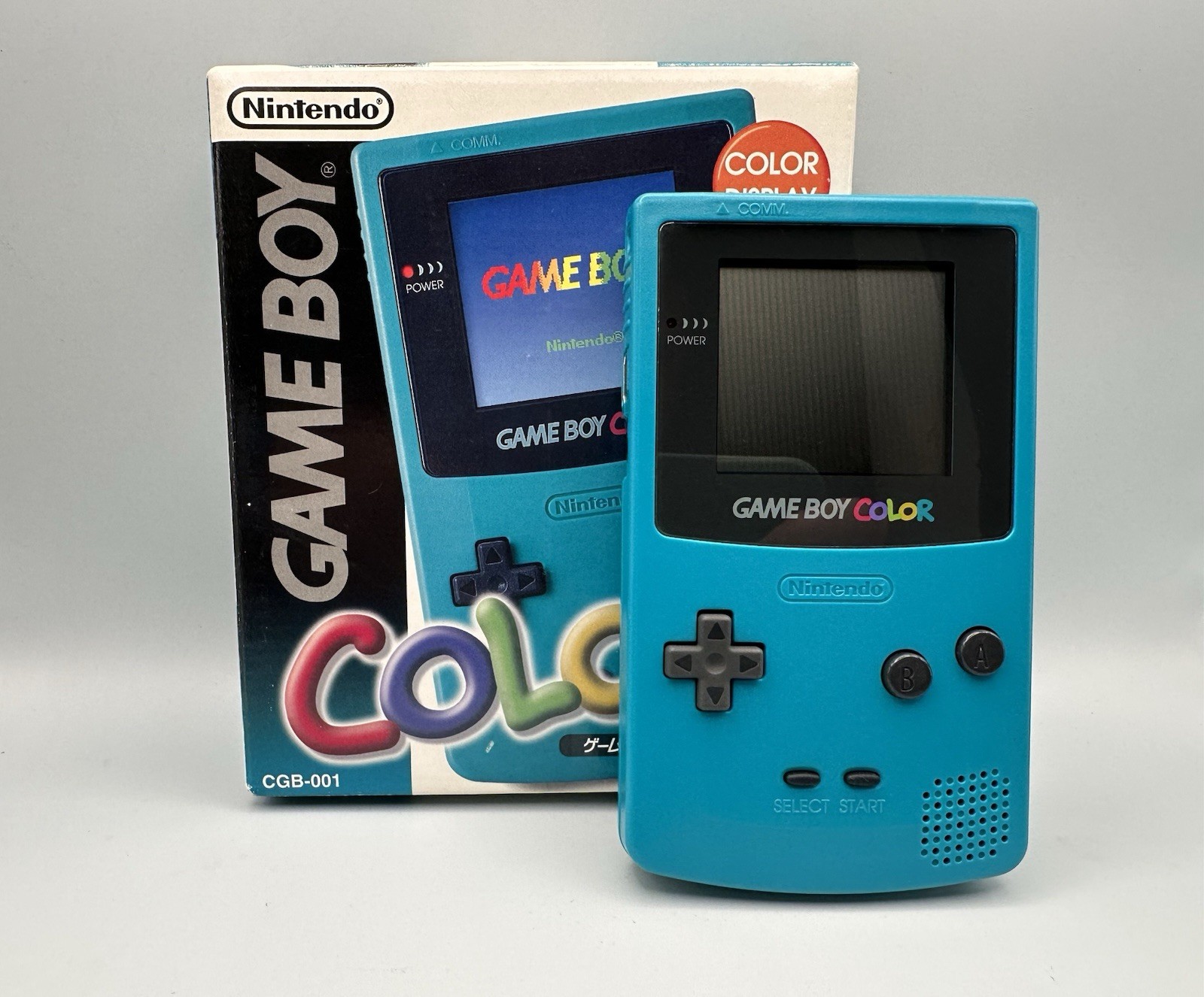 Teal Nintendo Game Boy Color Handheld Game Console – With Minty Box