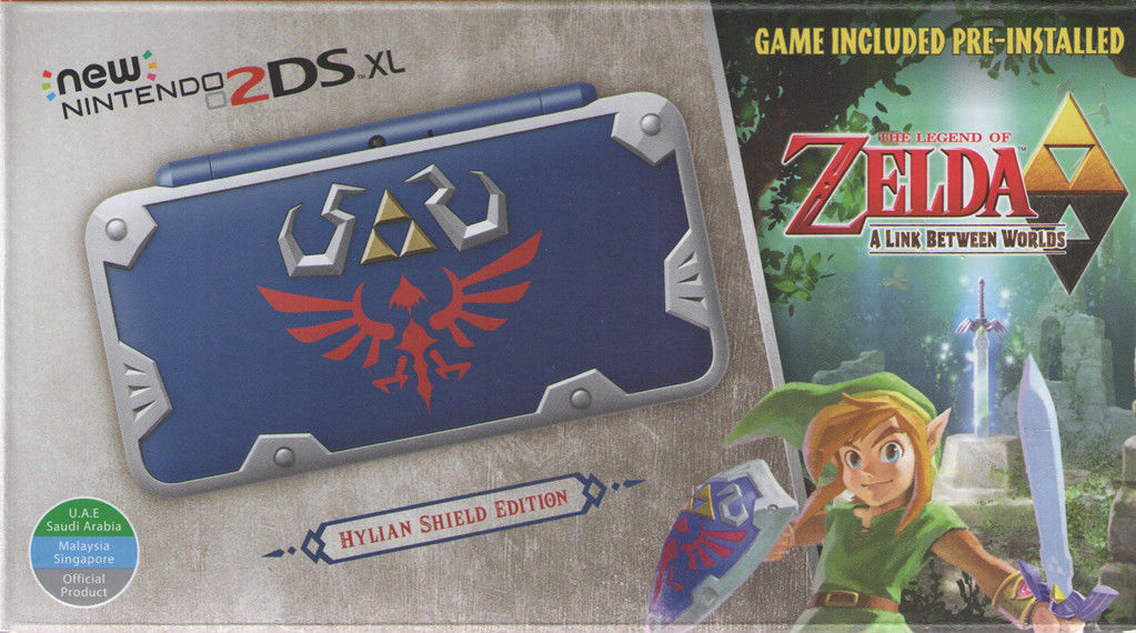 New Nintendo 2DS XL Console – Hylian Shield Edition