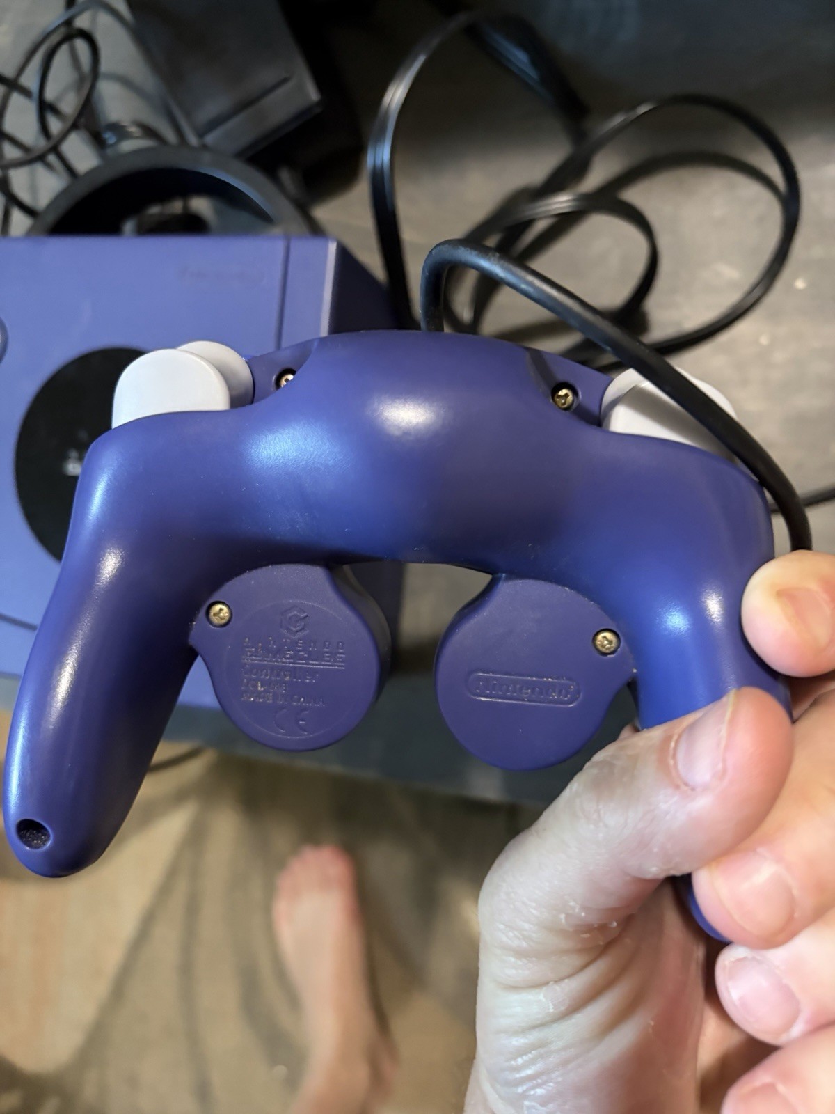 Nintendo GameCube Console System – Indigo (controller, All Chords, Memory Card)