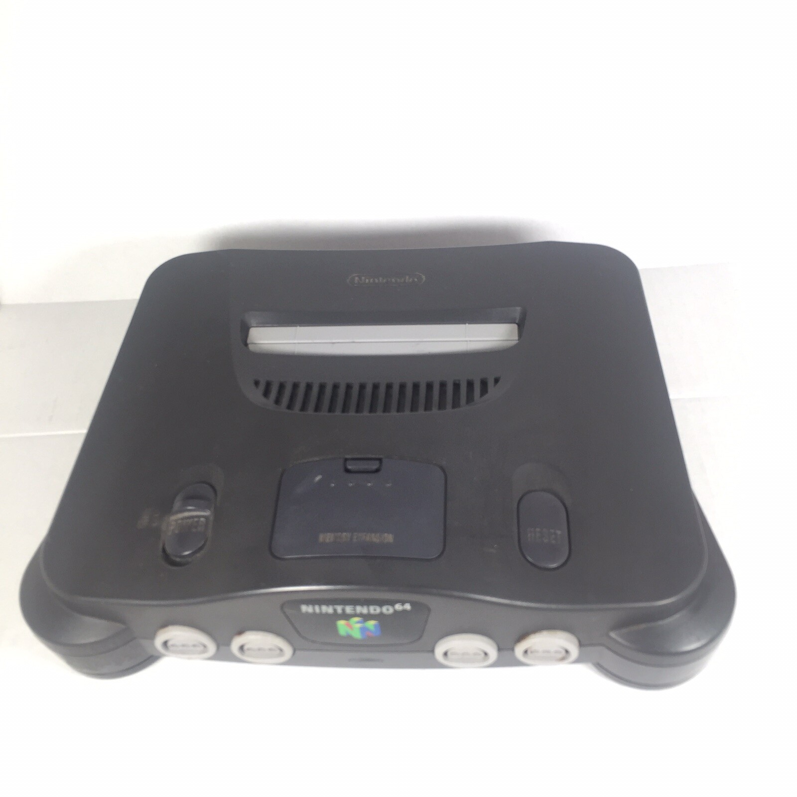 N64 Nintendo 64 Video Game System w Jumper Pack, Power Cord Console Tested B