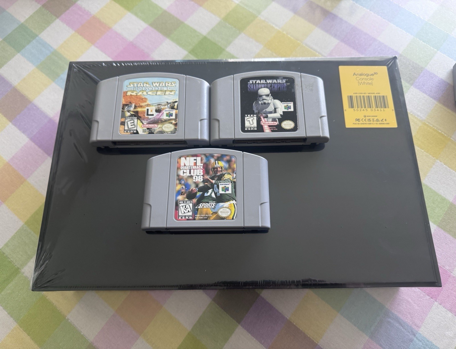 NEW Analogue 3D Console WHITE Nintendo 64 + Game Bundle! PLZ READ