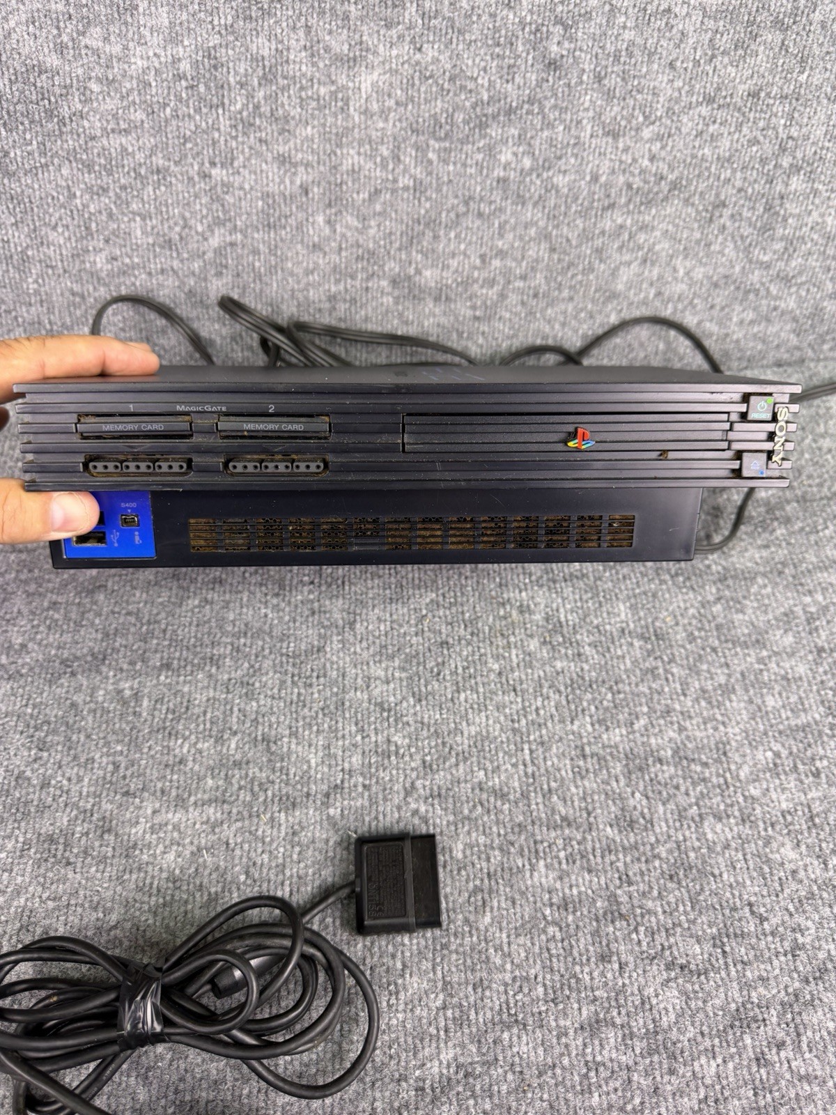 Sony PlayStation 2 SCPH-30001 R Black NTSC-U/C Home Console 1 Controller