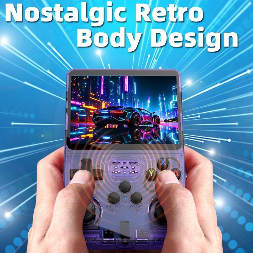 R36S Retro Handheld Video Game Console Linux System 3.5 Inch IPS Screen