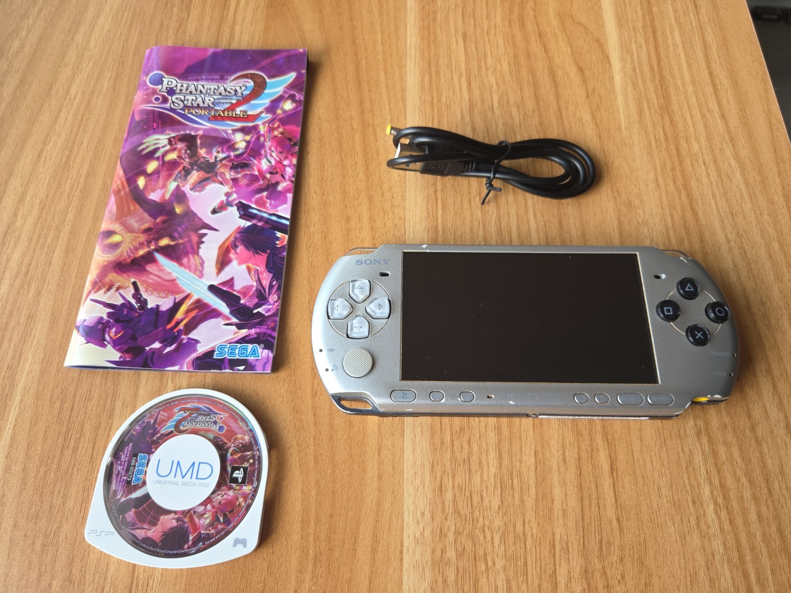 Sony PSP Play Station Portable 3000 Mystic Silver Japan Console Tested Working