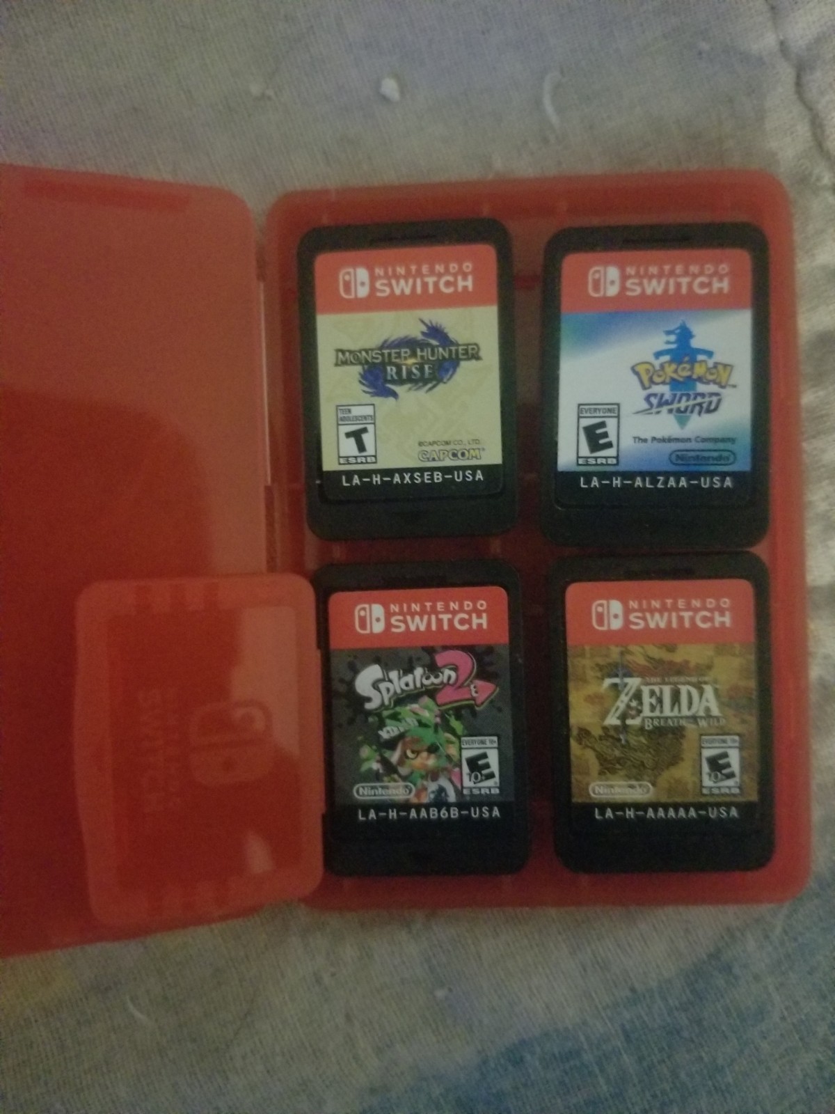 Nintendo Switch With Joycons And Grip/ Dock/ Controller And 4 Games