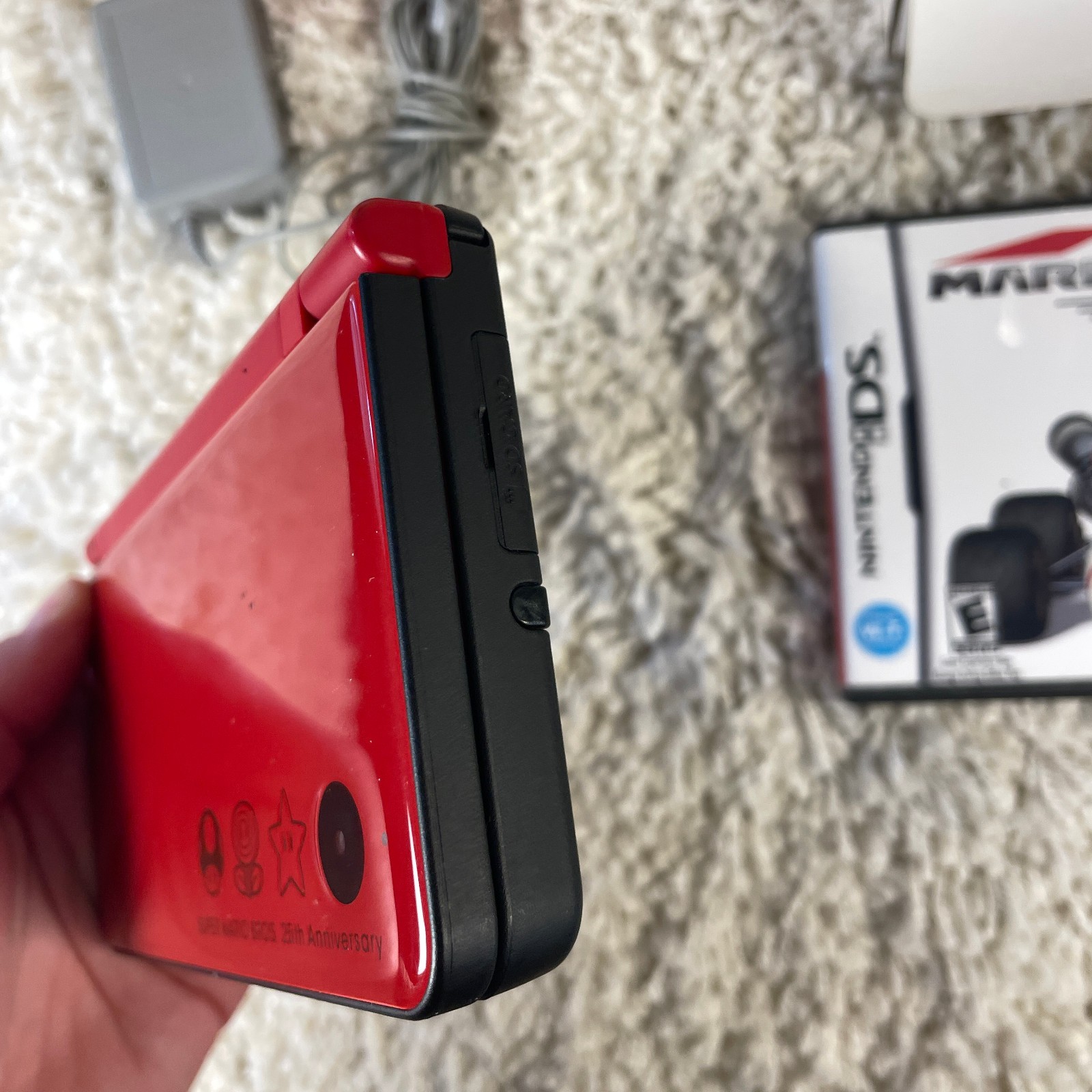 Nintendo DSi XL 25th Anniversary Super Mario Bros. Red Handheld UTL-001 in Box