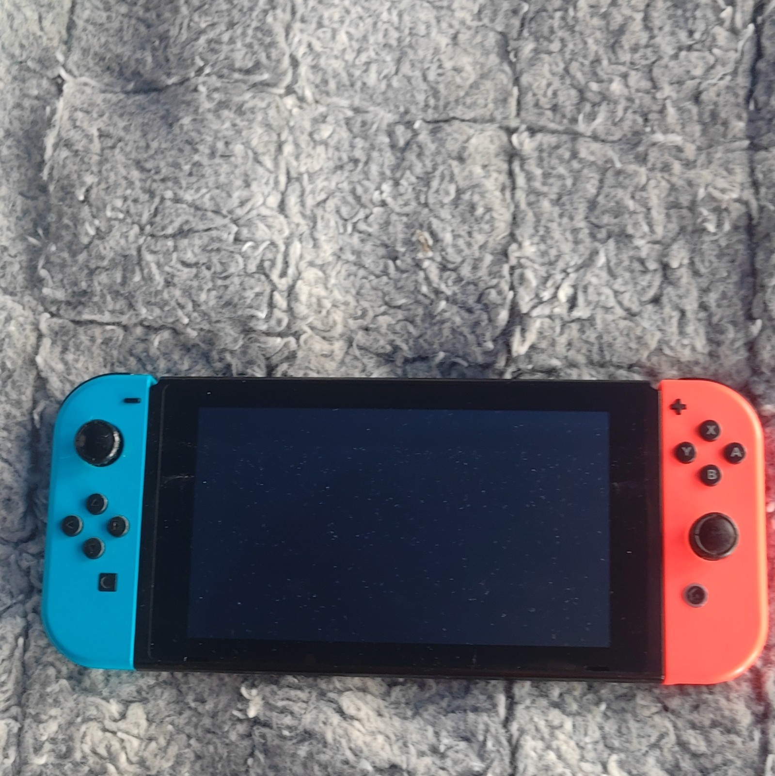 Nintendo Switch Console w/ Neon Blue/Red Joy-Con, Dock, Grip, Wrist Straps, AC
