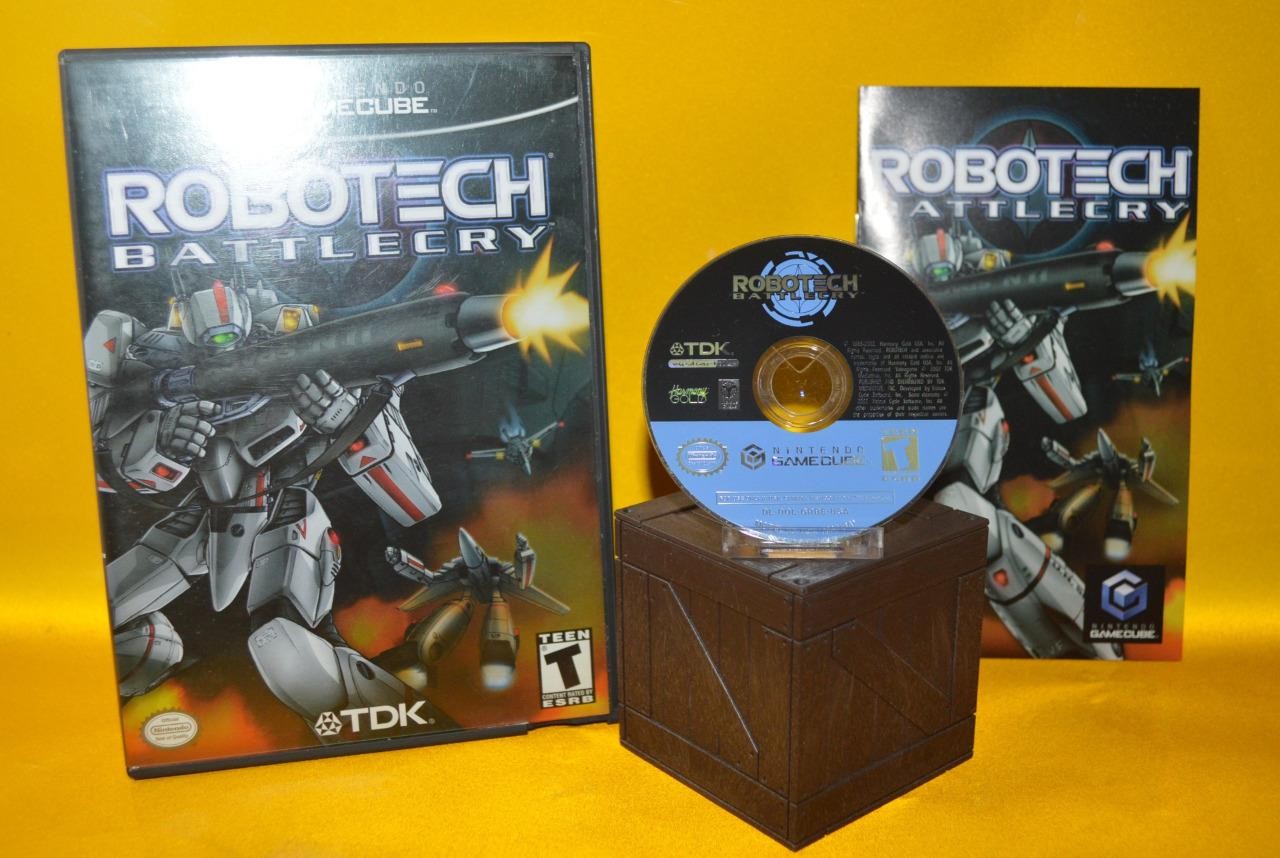 Robotech Battlecry 2002 ( Nintendo GameCube ) Disk, Case, Manual & Tested !