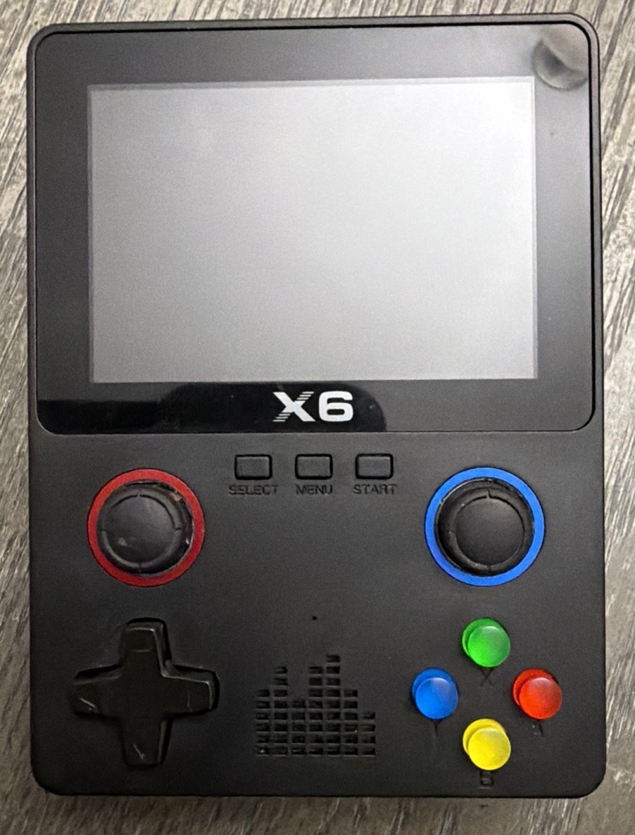 X6 Handheld Retro Gaming Console – 6,320 Built-In Games – TESTED NES/SNES/SEGA/+
