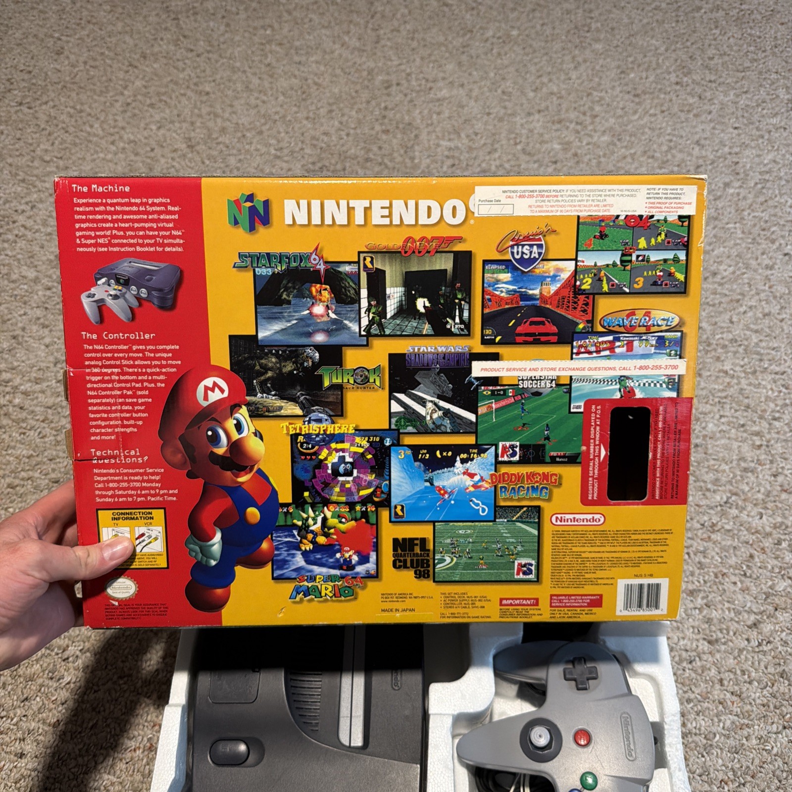 Nintendo 64 Console N64 Complete In Original Box *NICE CONDITION! Fast Shipping