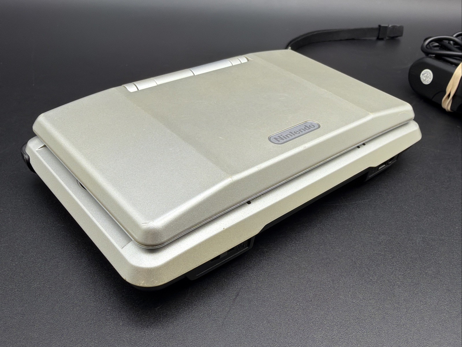Original Silver Nintendo DS Console w/ charger GBA compatible Tested Working